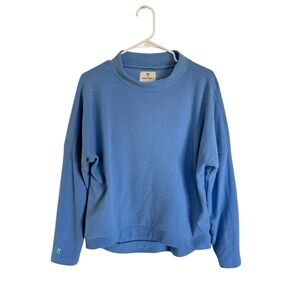 Dudley Stephens Sky Terry Fleece Sweater in Blue